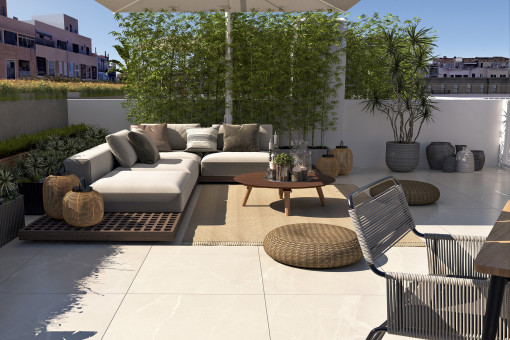 Großzügige Dachterrasse 