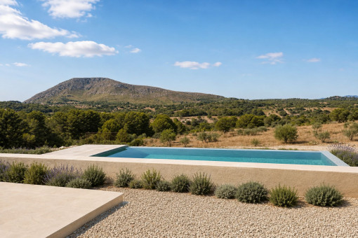 Moderne Finca mit Pool, Privatsphäre und Panoramablick nahe Artà