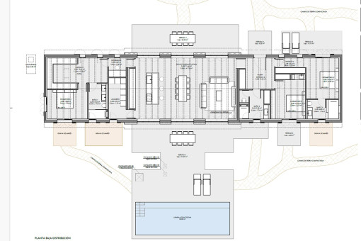 Grundrissplan des Projekts