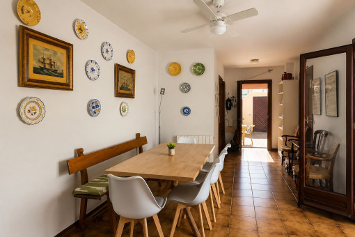 Essbereich mit mediterranem Ambiente