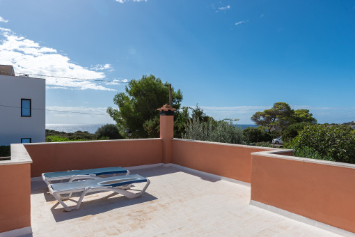Dachterrasse mit Meerblick