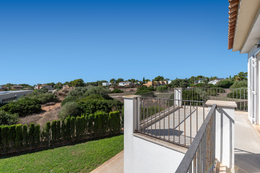 Blick vom Balkon