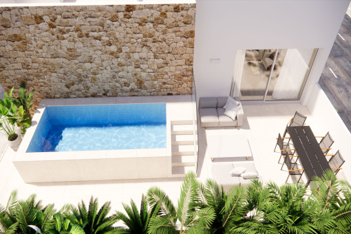 Penthouse-Duplex in Colonia de Sant Jordi mit privatem Pool und Dachterrasse