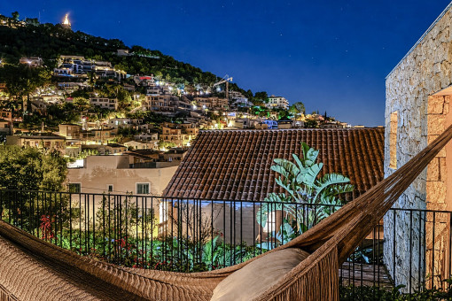 Dachterrasse bei Nacht