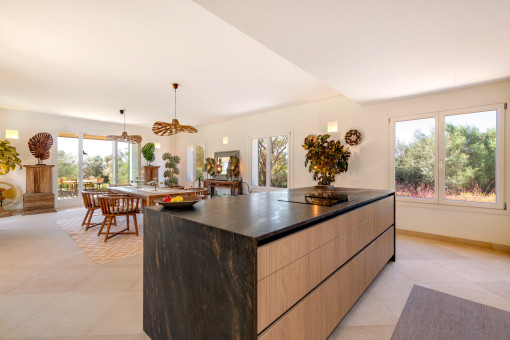 Offener Küchen und Essbereich