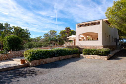 Blick zur Villa