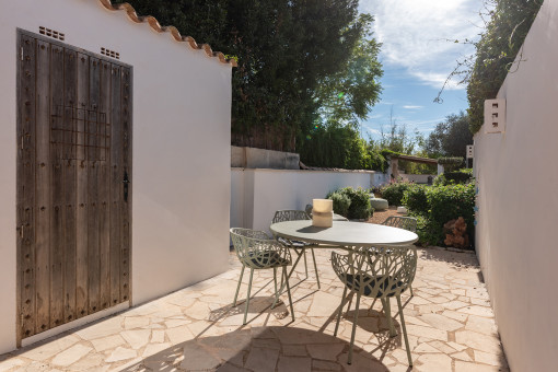 Sonnige Terrasse