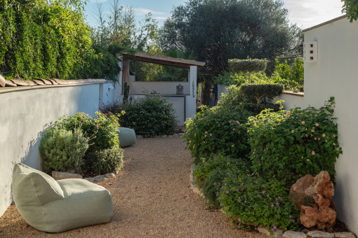 Garten mit herrlichem Blick ins Grüne