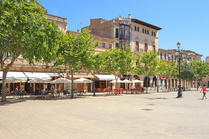 Market square in Llucmajor